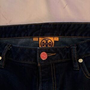 Tory Burch Navy Denim Pants